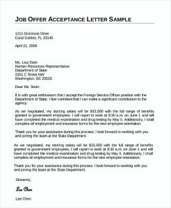 43+ Job Acceptance Letter How To Impress Your Employer At Your First