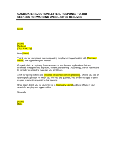2021 Job Rejection Letter Fillable, Printable PDF & Forms Handypdf