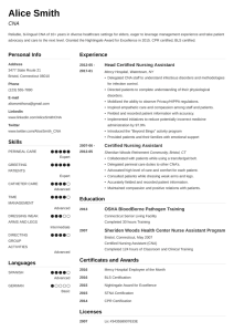Certified Nursing Assistant (CNA) Resume Examples [20 Tips]
