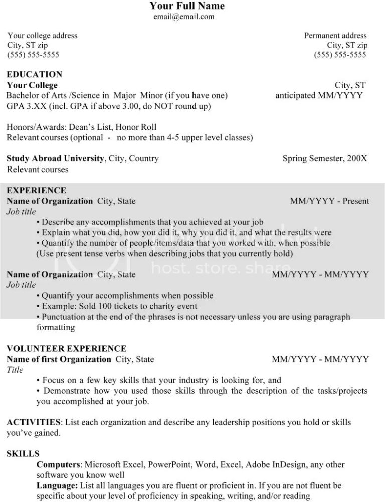 How To Write Expected Degree On Resume