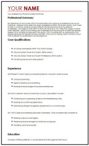 CV Sample with Career Objectives MyPerfectCV