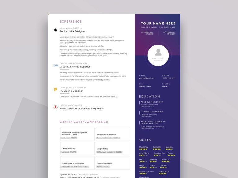2019 Resume Template Free Download