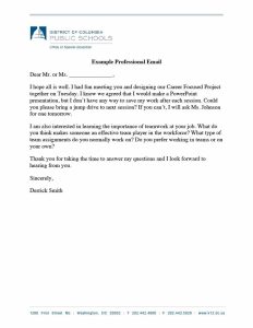 Download professional email example 05 Professional email example