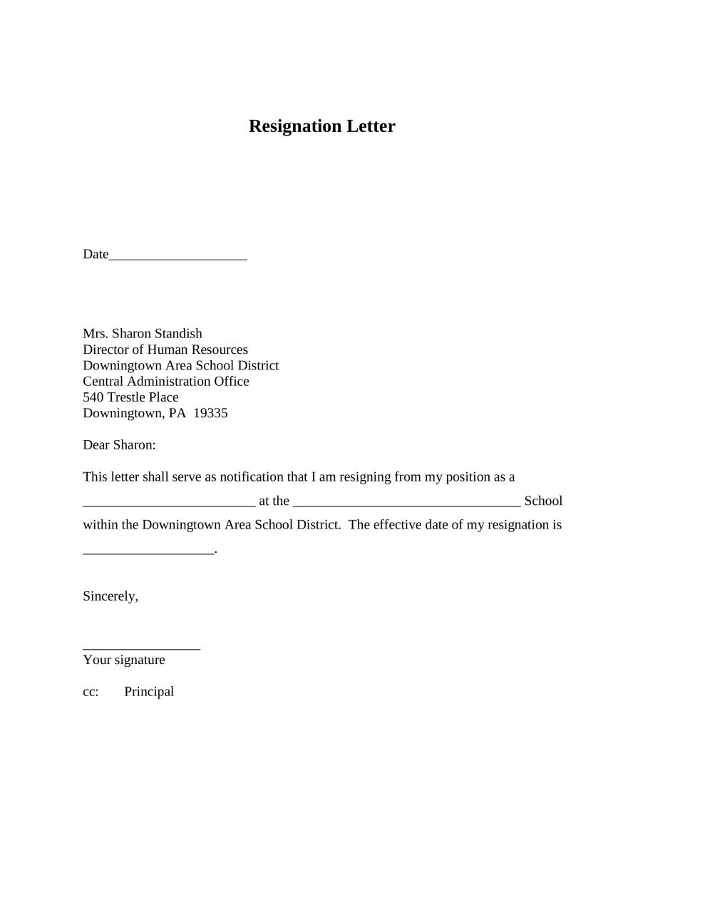 Written Notice To Quit Job Resume Letter Luxanimabtowner