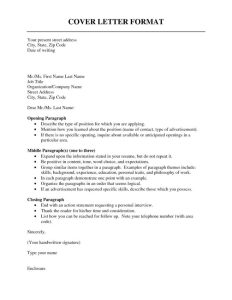 26+ How To Address A Cover Letter Without A Name Writing a cover