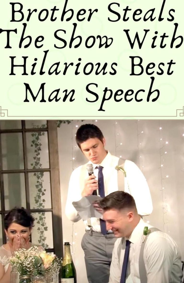 Funny Brother Best Man Speech Examples