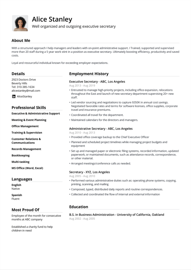 How To Write A Simple Resume Free