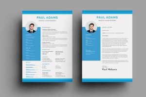 Clean Resume and Cover Letter Instant Download Resume image 2 Resume