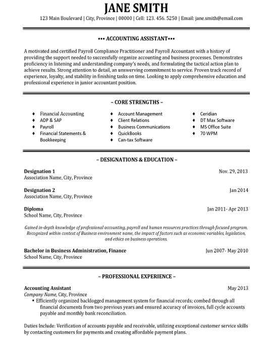 Accountant Resume Format Pdf
