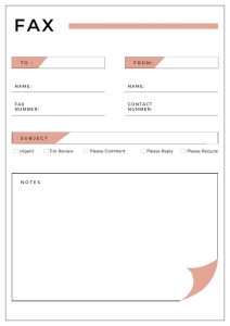 9 Best Printable Fax Cover Sheet