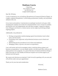 Sample Cover Letter For Government Job Cover Letter Examples