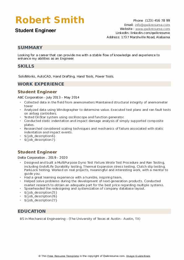 How To Write Objective In Resume For Engineering Job