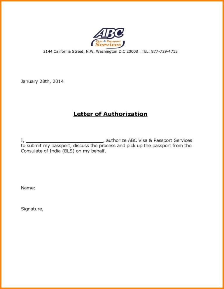 Tender Submission Letter Template