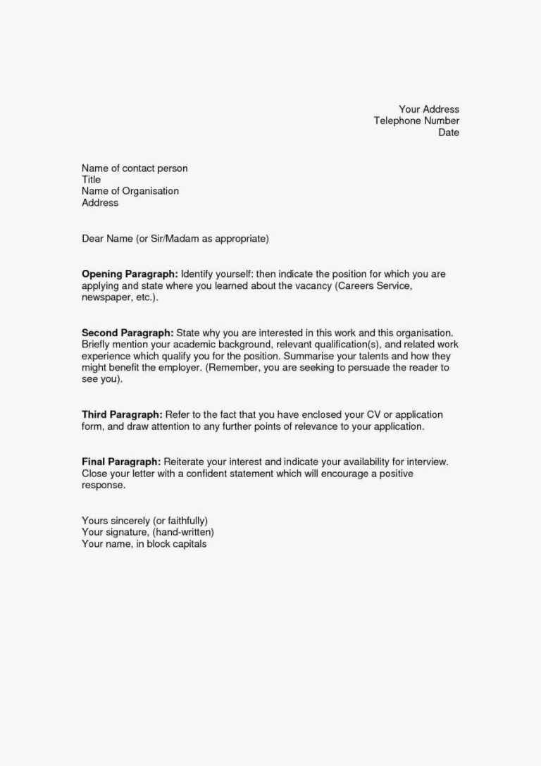 How To Write A Conclusion For A Cover Letter