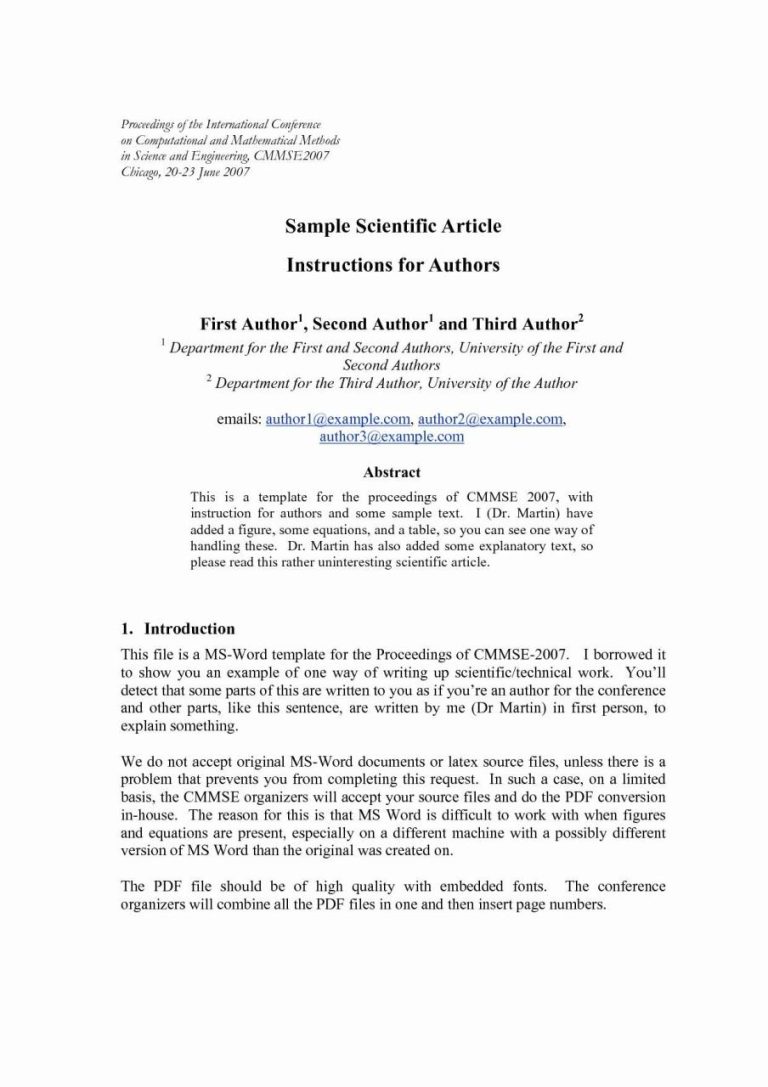 Scientific Paper Cover Letter Examples