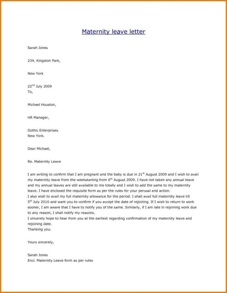 Administrative Leave Letter Example