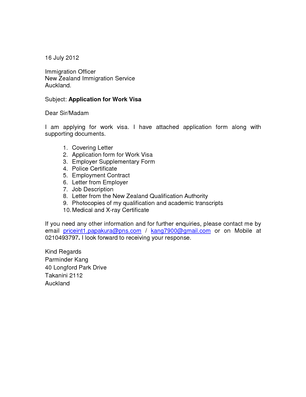 Cover Letter For Job Application New Zealand Free cover letter