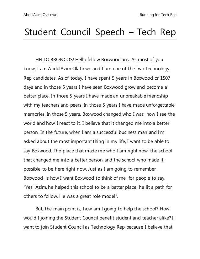Best Speeches For Students