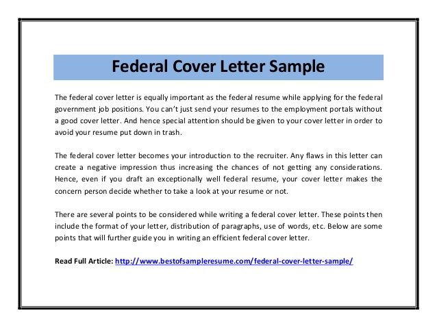 Sample Cover Letters For Government Jobs In Canada