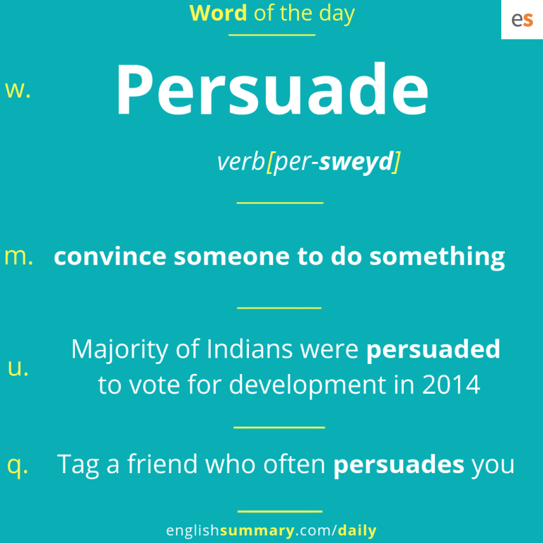 What Is Speaking To Persuade