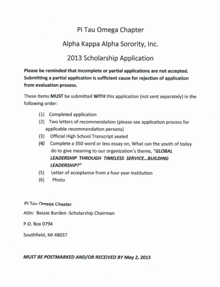 Sample Letter Of Interest For Alpha Kappa Alpha Sorority