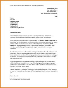 Cover Letter Examples For Job Pdf