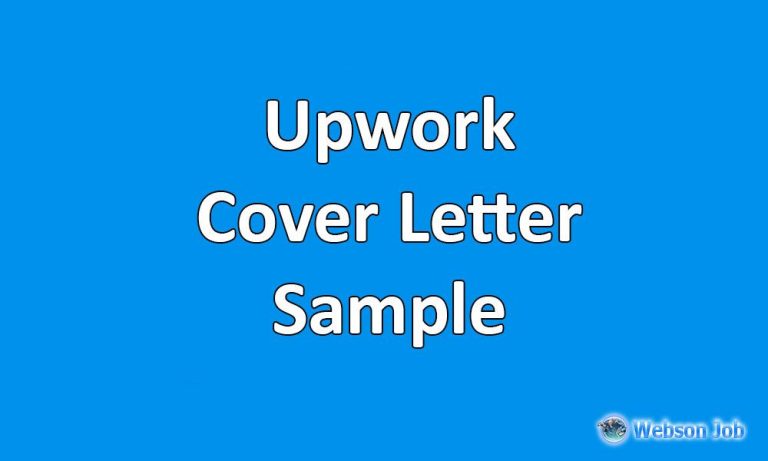 Upwork Cover Letter Sample For WordPress