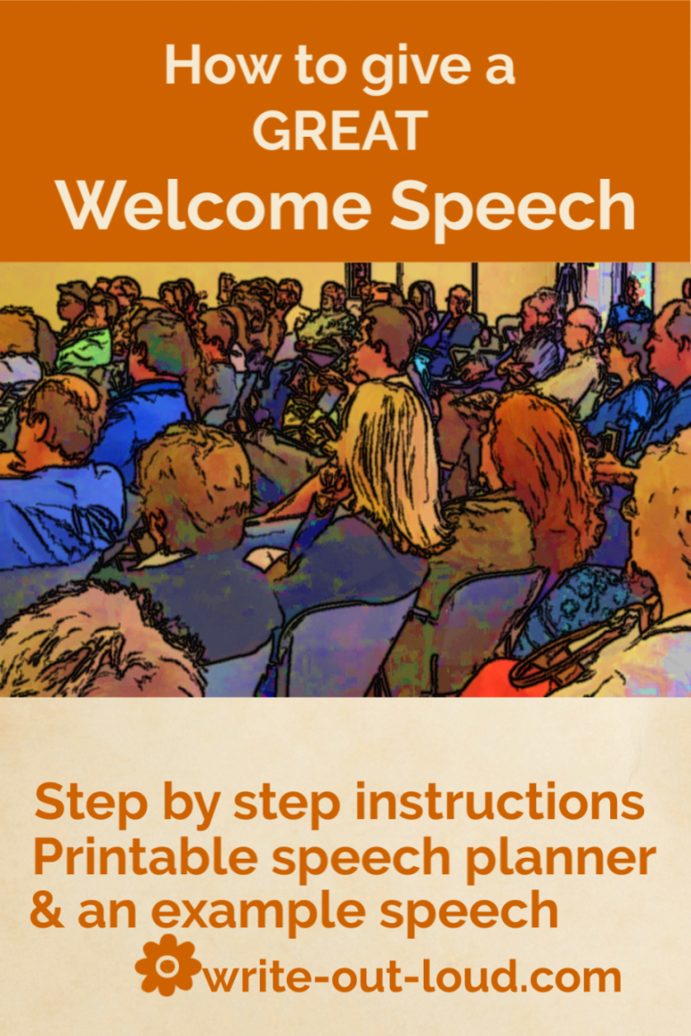 How To Prepare A Welcome Speech