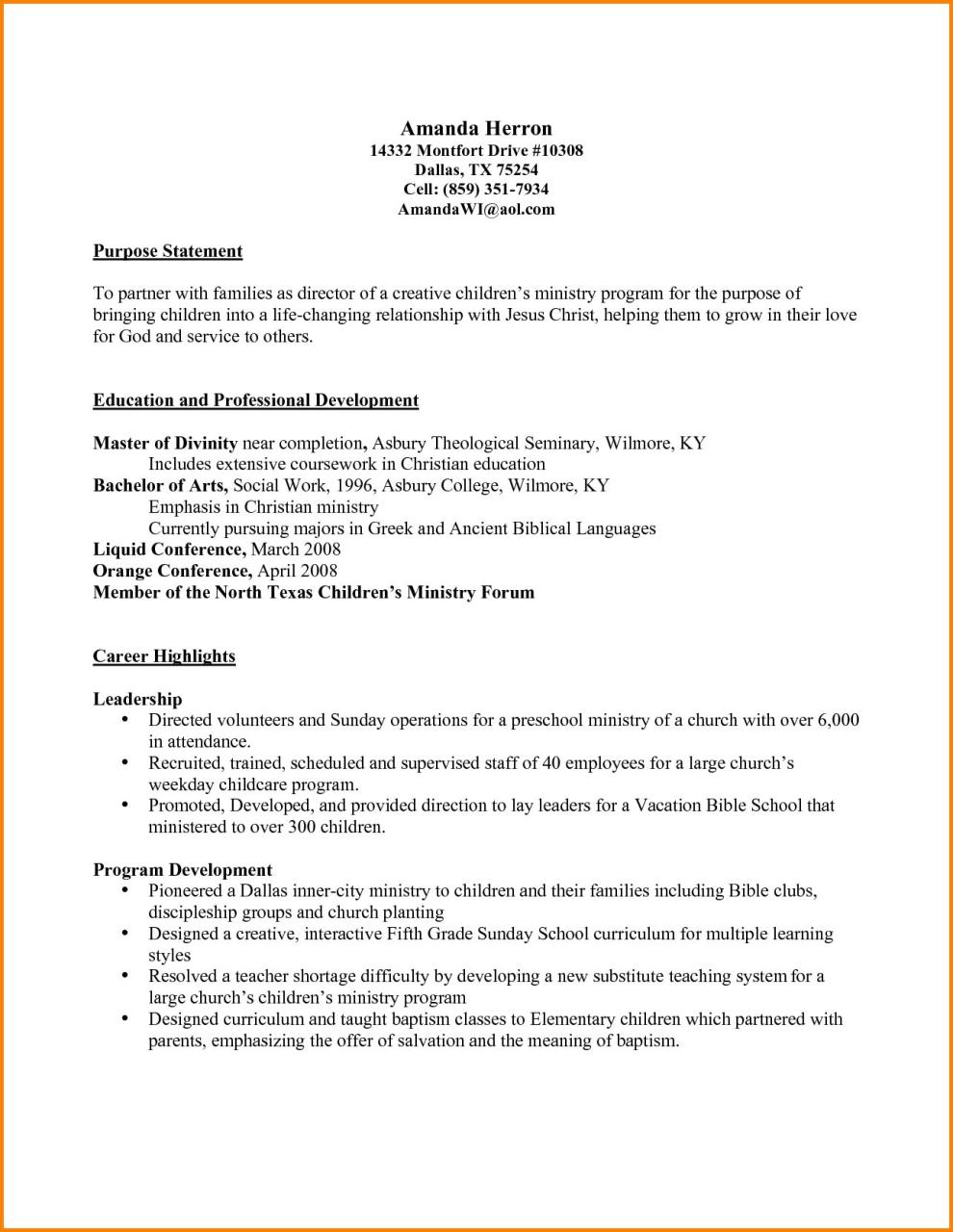 Volunteer Work Cover Letter Examples