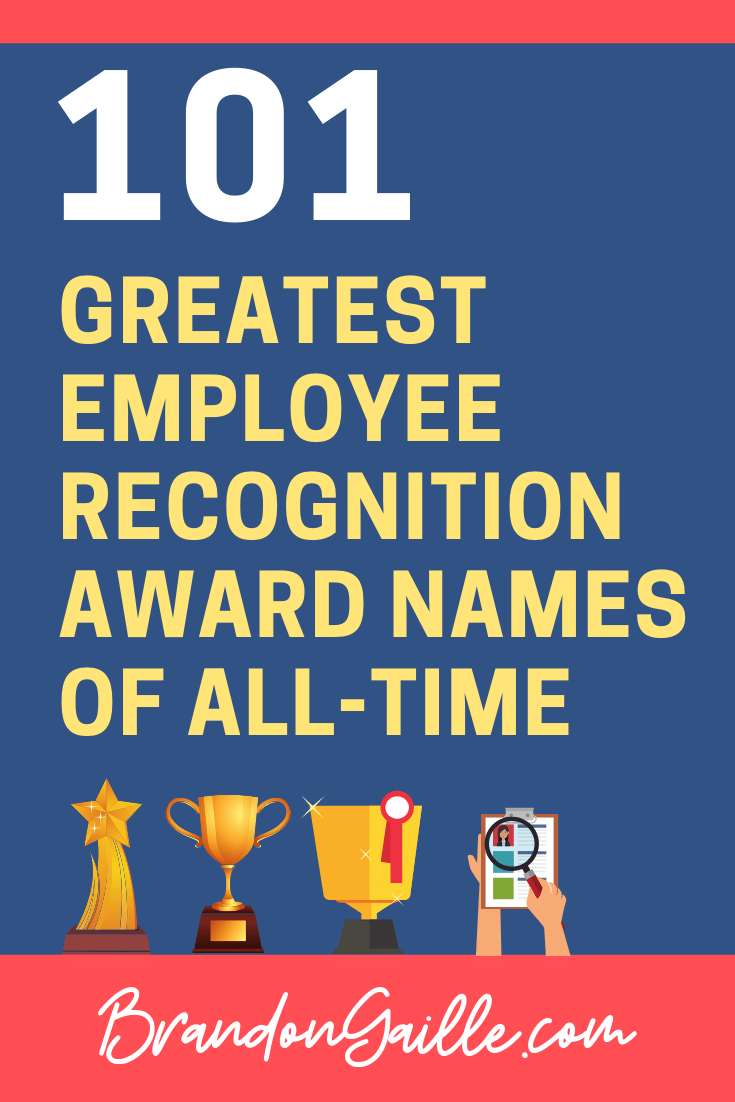 Employee Recognition Award Categories Ideas
