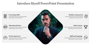 Attractive Introduce Myself PowerPoint Presentation Slides