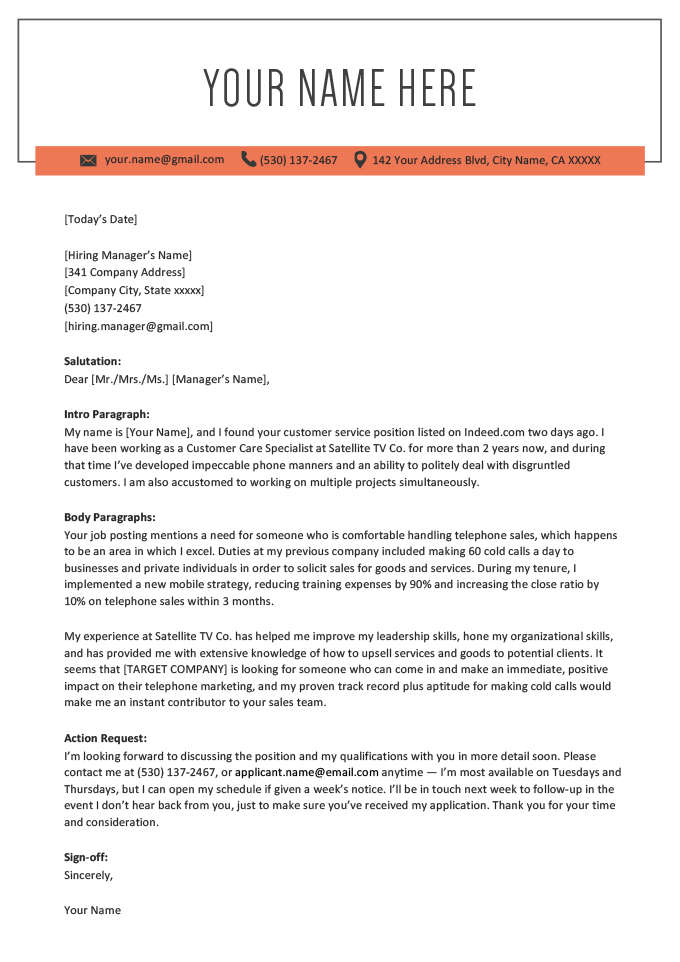 How to Write a Great Cover Letter [10+ Example Cover Letters] Writing
