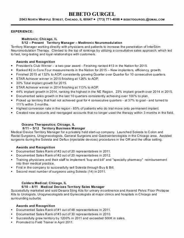Territory Sales Manager Cover Letter Sample
