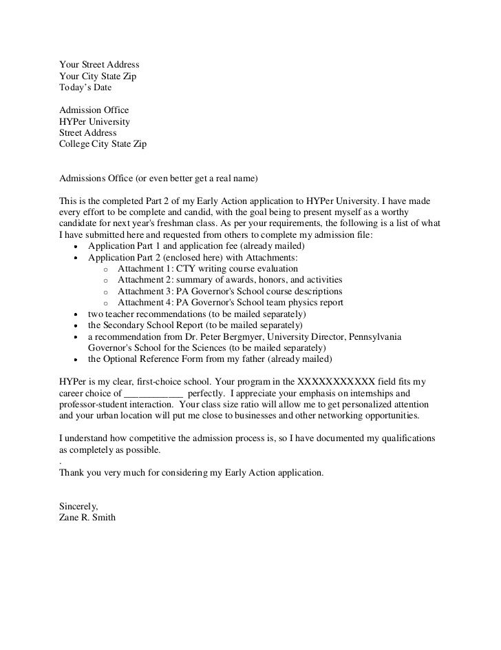 Solicited Job Application Letter Example