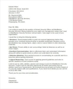 Security Guard Cover Letter 10+ Free Word, PDF Format Download Free