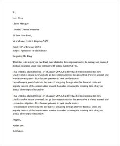 Claims adjuster cover letter template