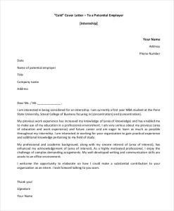 FREE 8+ Sample Cover Letters For Internship in PDF MS Word