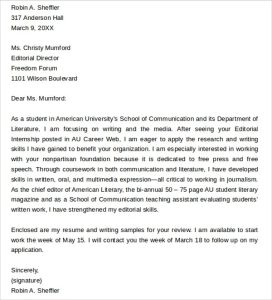 13 Editorial Assistant Cover Letters to Download Sample Templates
