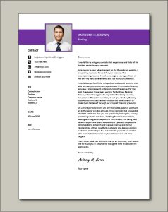 Banking cover letter example, template, sample, banks, financial, CV
