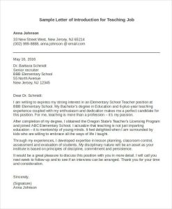 Sample Letter Introducing Yourself In A New Position Database Letter