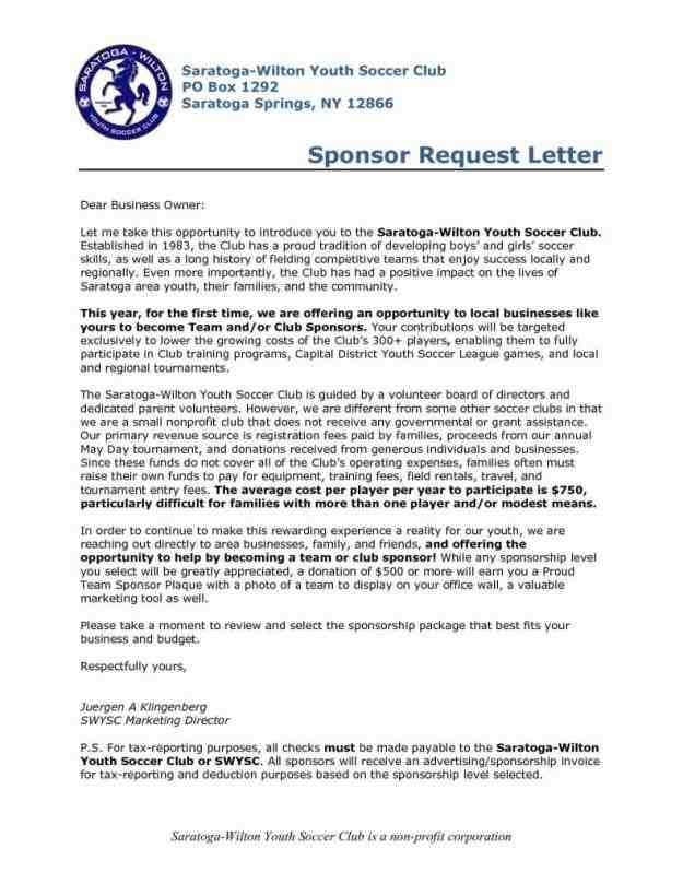How To Write A Cover Letter For A Sponsorship Proposal