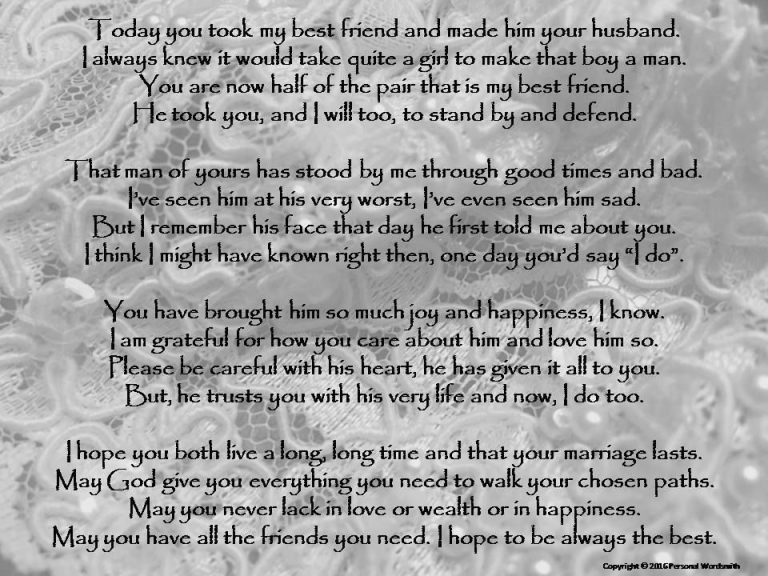 Best Man Wedding Speech For Best Friend