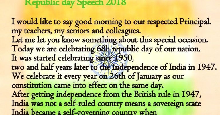 Best Speech In English For Students