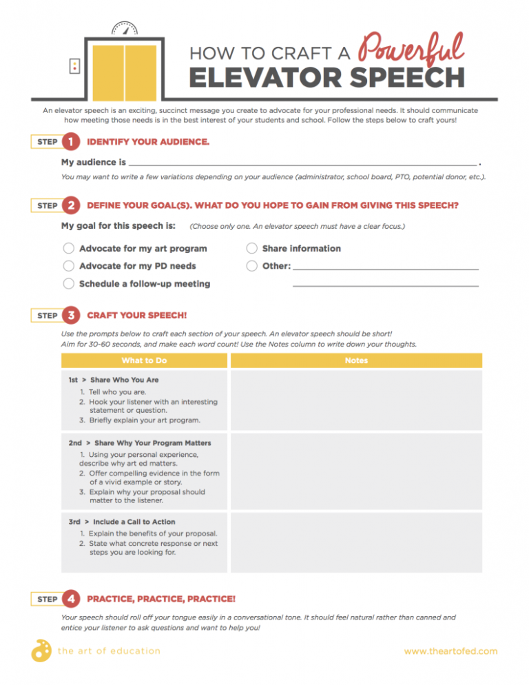 Elevator Pitch Examples For Students