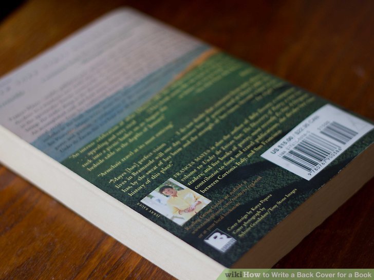 How To Write A Back Cover Of A Book