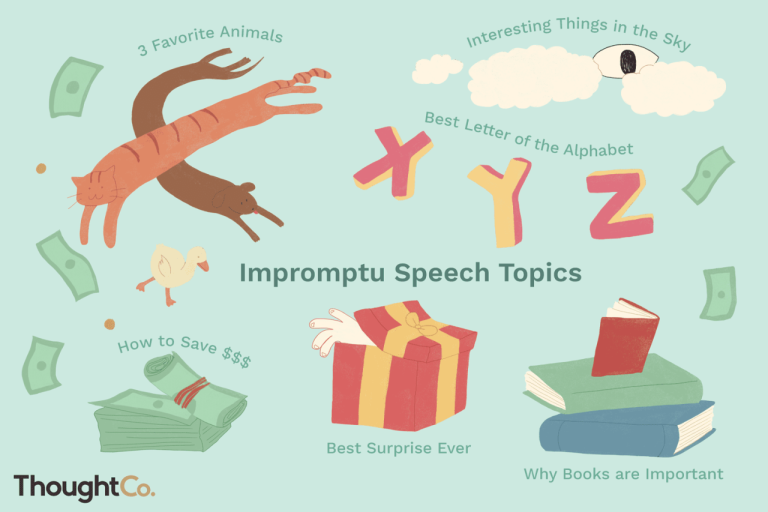 Best Impromptu Speech Topics