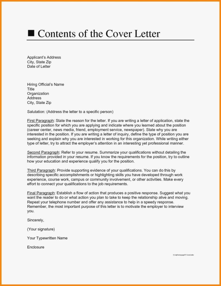 How To Write Cover Letter Without Address