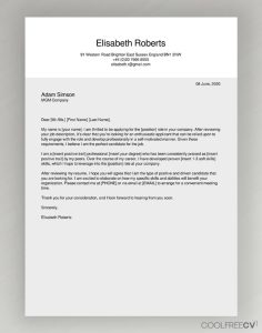 Cover Letter Maker Creator Template Samples To PDF