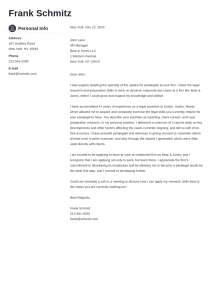 Legal Cover Letter—Samples & Tips [also for No Experience]