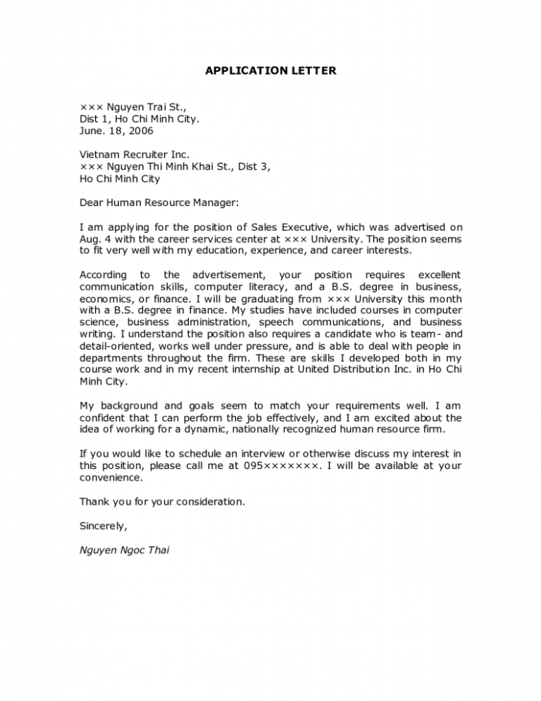 Appeal Letter For Job Consideration